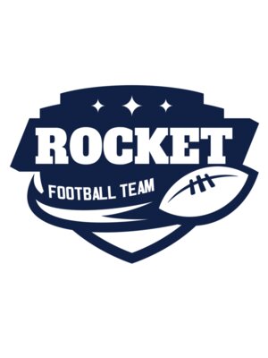 Rocket Football Team logo template